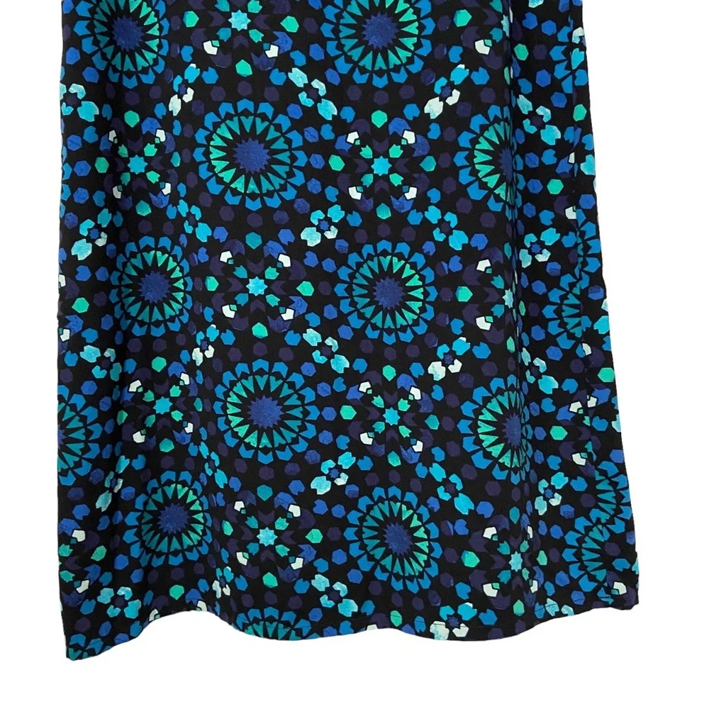 Merona Medallion Dress Womens Medium Casual Short Sleeve Dress